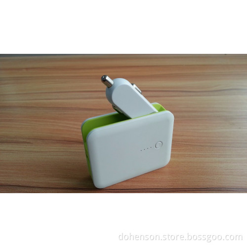2017 hot selling 2 in 1 car charger power bank